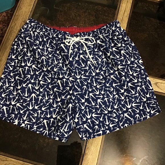 Boca Classics Anchor Print Swim Trunks - Picture 1 of 3